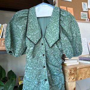 Ganni Jacquard Mini Dress